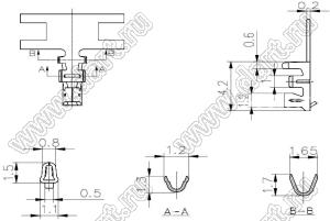 A1501Te (ZH1.5T, SZH-003T-P0.5) терминал (контакт); шаг 1,5мм; AWG# 32...28