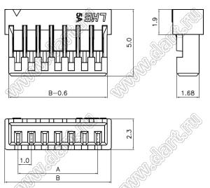 A1002-H15 корпус розетки на кабель; 15-конт.