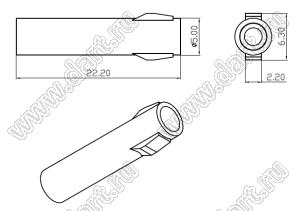 C01581-H01 корпус розетки на кабель; 1-конт.