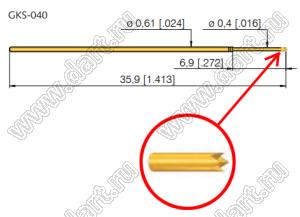 GKS-040 304 040 A0800 контакт-пробник
