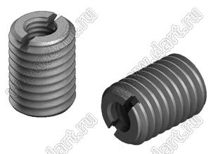 BL-M5-M10-L6.0SN втулка резьбовая ввертываемая без буртика; d=M5; D=M10; L=6мм (h14); сталь никелированная; сталь оцинкованная