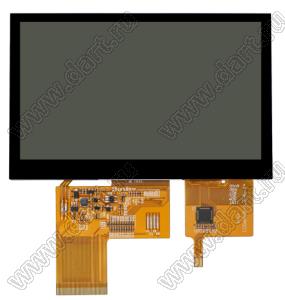 WKS43223 дисплей TFT RGB; 4,3"дюйм; 800(RGB)*480пикс.; 105,5*67,2*4,63мм