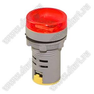 AD16-22DS 24V RED индикаторная лампа на панель; U=24В; красная