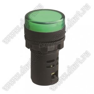 AD16-22DS 24V GREEN индикаторная лампа на панель; U=24В; зеленая