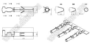 C01581-TP2 терминал для розетки на кабель