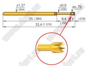 GKS-100 288 150 A 2000 (GKS-100-0195) контакт-пробник