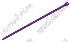 BLSST-4.8x215W-07 стяжка кабельная; нейлон 66(UL); фиолетовый; L=215мм; W=4,8мм; E=58мм; 50кг
