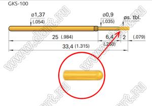 GKS100-305-090-A-10-00 контакт-пробник