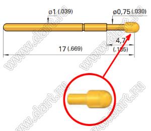 GKS001 305 100A1000 контакт-пробник