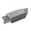 DS1077-26MU0N-2 (5512-26PA-01-CS-BU, DHB-26M) вилка прямая D-SUB высокой плотности для пайки на плату; 26-конт.; CS тип - стойки сзади; синий изолятор