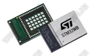 STM32WB5MMGH6TR (BGA-81) микроконтроллер 32-bit ARM® Cortex®-M4; I/O=68шт; FLASH 1024KB (1024Kx8); Tраб. -40…+85°C