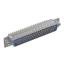 DS1077-62MU0N-1 (5512-62PA-01-CC-BU, DHB-62M) вилка прямая D-SUB высокой плотности для пайки на плату; 62-конт.; CC тип - стойки впереди; синий изолятор