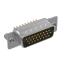 DS1077-26MB0N-2 (5512-26PA-01-CS, DHB-26M) вилка прямая D-SUB высокой плотности для пайки на плату; 26-конт.; CS тип - стойки сзади; черный изолятор