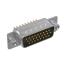 DS1077-26MB0N-1 (5512-26PA-01-CC, DHB-26M) вилка прямая D-SUB высокой плотности для пайки на плату; 26-конт.; CC тип - стойки впереди; черный изолятор