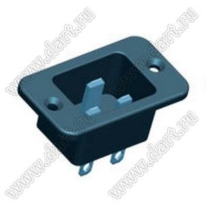 SP-865B3 розетка IEC60320(C20) сетевого питания на винтах на панель