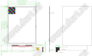 GDEW078C01 e-paper дисплей; 7.8дюйм