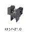KF57-21.0-01P-13 клеммник барьерный, двухсторонние зажимы, корпус с монтажными ушами; шаг=21мм; I max=115/125А (стандарт UL/ICT); U=600/1000В (стандарт UL/ICT); 1-конт.