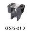 KF57S-21.0-01P-13 клеммник барьерный, двухсторонние зажимы, корпус с монтажными ушами, с крышкой на защелках; шаг=21мм; I max=115/125А (стандарт UL/ICT); U=600/1000В (стандарт UL/ICT); 1-конт.