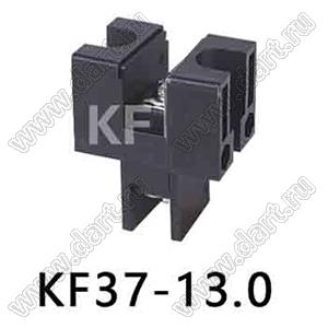 KF37-13.0-01P-13 клеммник барьерный, двухсторонние зажимы, корпус с монтажными ушами; шаг=13мм; I max=50/57А (стандарт UL/ICT); U=600/750В (стандарт UL/ICT); 1-конт.