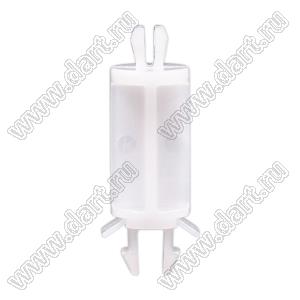 MSPQ-16 фиксатор платы с двумя защелками; нейлон-66 (UL); натуральный