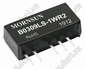 B0309LS-1WR2 преобразователь DC-DC Mornsun; Uвх=3,3 (2,97-3,63)В; Uвых=9В; Iвых=111мА; 78%