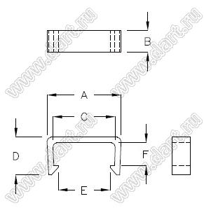 PGLHY-12 фиксатор платы; нейлон-66 (UL); натуральный