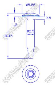 PGLHA-03 фиксатор платы; нейлон-66 (UL); черный