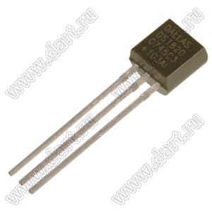 DS18S20+ (TO-92) микросхема цифровой термометр; 1-каналов АЦП; 9бит; Tраб. -55...+125°C