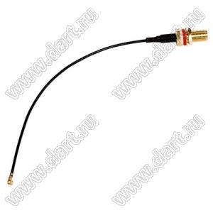 89761-3412 SMA JACK TO UFL 1.13 CABLE L=100mm кабельная сборка ВЧ