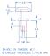 PGSR-2H пистон монтажный; A=4,4мм; нейлон-66 (UL); черный