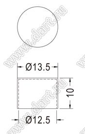 BCC-27 колпачок защитный конденсатора; D=23,0мм; нейлон-66 (UL); натуральный