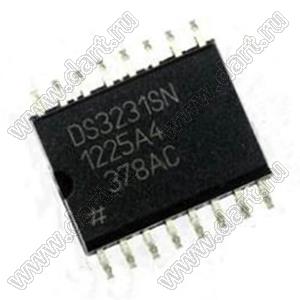 DS3231SN (SOIC-14) микрроосхема точные часы реального времени I2C (RTC) со встроенным кварцевым генератором с температурной компенсацией (TCXO)