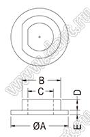 TW-338 втулка изолирующая для транзистора; PBT; натуральный, черный