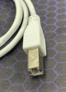 USB/AM-USB/BM-G (2C/2AWG 1.0) кабель USB; длина 1.0м; цвет серый