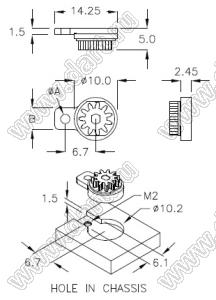 PG-7BP двунаправленный пластиковый поворотный демпфер; ABS, POM