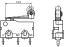 KW11-3Z-51DC1B (SM3-05P, SM5-05P) микропереключатель концевой в плату с роликом на рычаге 17мм