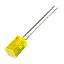 QDX-557UY (DR5N-134) светодиод квадратный 5x5x7 мм; желтый; 580...595нм; корпус диффузный; 1,9...2,3V; 200...250мКд; 120°