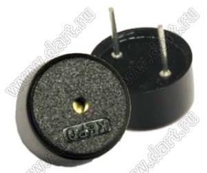 KPT-1340 (KPT-G1340P22A, PKM13EPYH4000-A0, CBE1340BP) излучатель звука пьезокерамический; Uпит.=12,0V; >80дБ; F=4000±500Гц; d=12,0 x H=6мм