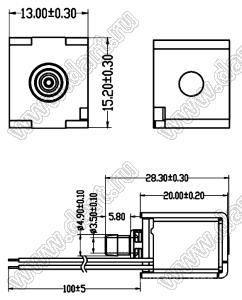 KYK0526GK-12VDC предохранительный клапан сфигмоманометра молокоотсоса; Uпит.=12V; Iп=<222мА