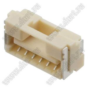 MOLEX CLIK-Mate-1.25™ 5023860670 вилка SMD горизонтальная; 6-конт.