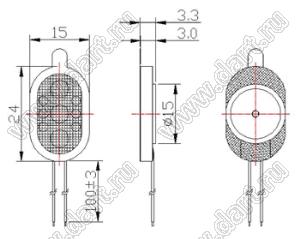 BLXH-2415-IM динамик; 24,0x15,0x3,3мм