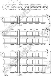 03-80-2-16А-2 цепь приводная; P=25,400мм; L макс.=64,30мм