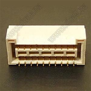 SM20B-GHDS-GAN-TF вилка SMD горизонтальная на плату; шаг 1,25мм; 20-конт.