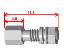 DS1045-01-118004004 (UNC#4-40x4.0+7.8) комплект крепежа D-SUB: cтойка шестигранная с внутренней и внешней резьбами #4-40, A=4мм B=11,8мм + плоская шайба + шайба Гровера + гайка T=2,0 мм