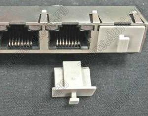 PJD-45-5 заглушка штекера RJ-45; термопластичный эластомер (UL); серый
