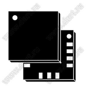 LIS2DH (LGA-14) ультра маломощный высокопроизводительный 3-осевой акселерометр “фемто”; Uпит.=1,71... 3,6V