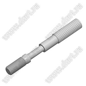 DS1045-07 винт удлиненный UNC#4-40 для разъемов D-SUB; UNC#4-40; L=27,0мм; сталь