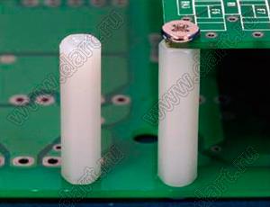 HP632-19.1 cтойка шестигранная с внутренней резьбой 6-32 UNC; A=19,1мм; B=6,35мм; нейлон-66 (UL); натуральный