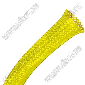 BLJM30-04Y оплетка "змеиная кожа" огнестойкая; 2,5/8; желтая; полиэтилентерефталат