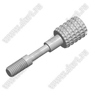 DS1045-06 винт удлиненный UNC#4-40 для разъемов D-SUB; UNC#4-40; L=23,0мм; сталь